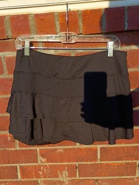 Lija Black Tiered Golf Skort